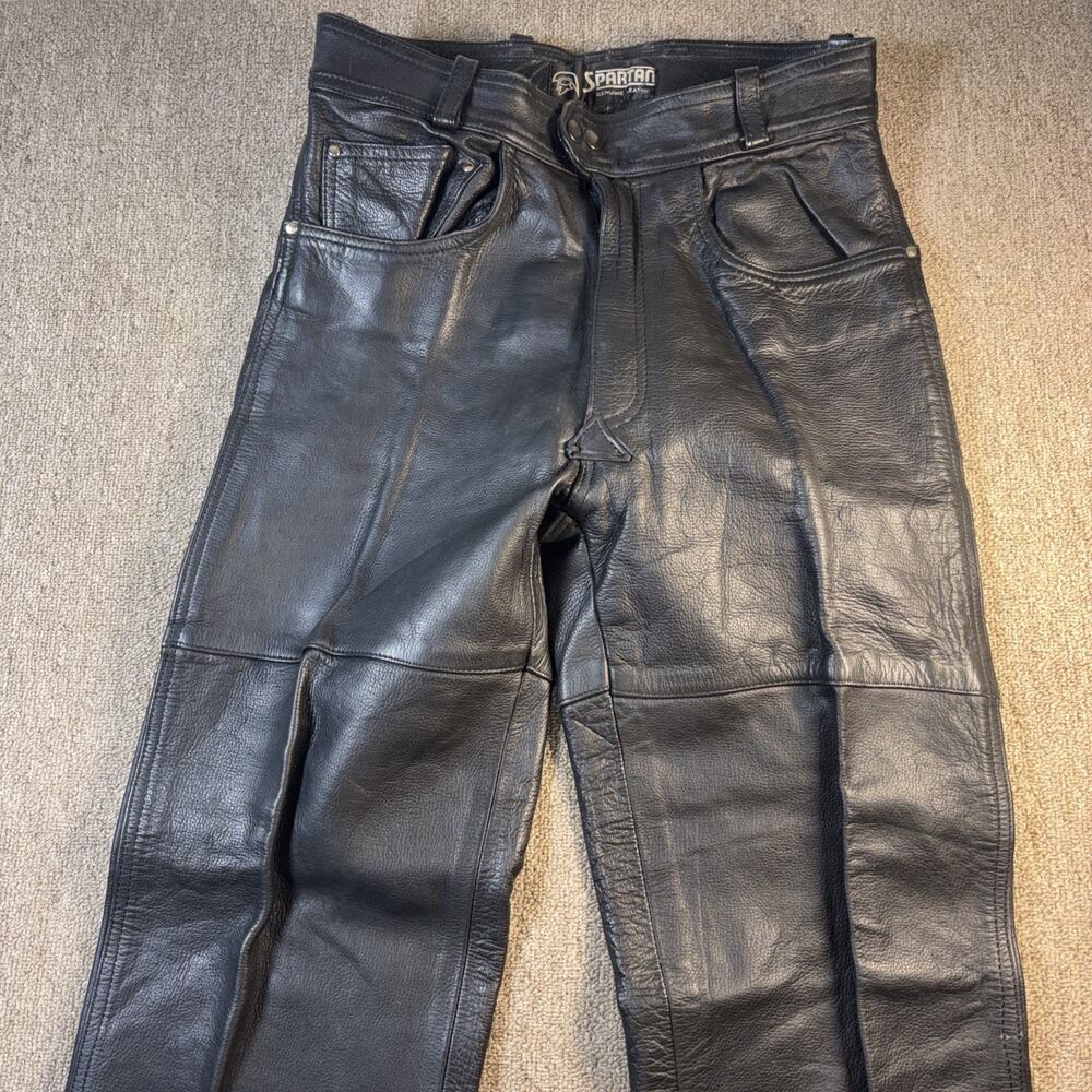VTG SPARTAN Motorcycle Pants Men’s 32x28.5 Flawless Black